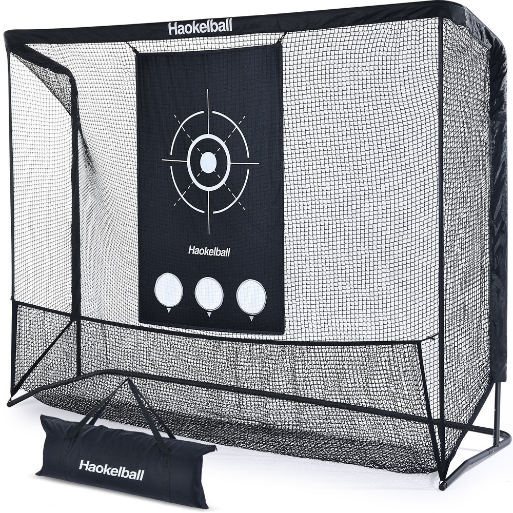 10x7.5ft Heavy-Duty Backyard Golf Practice Net w/Target Cloth Golf Training Net