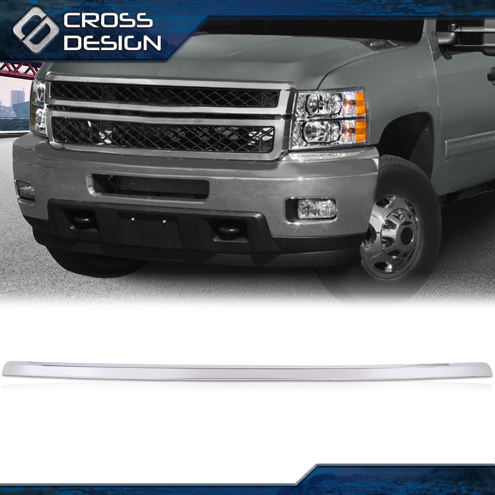 Chrome Hood Molding Trim Moulding Fit For 2011-2014 Chevy Silverado 2500 3500 HD