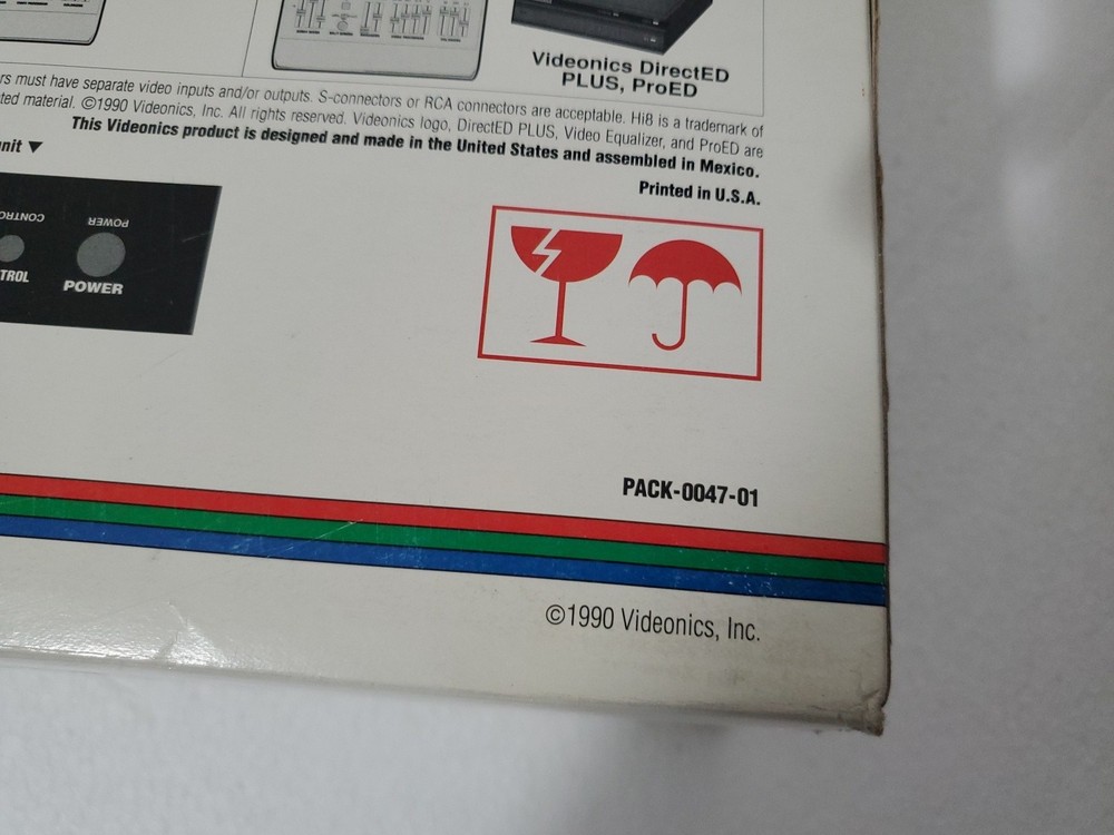 Videonics Video Equalizer Model VE-1 Processor Colorizer & Audio Mixer S-Video