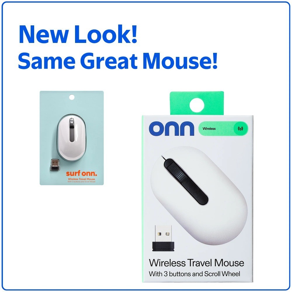 Wireless Travel Mouse Portable 3 Button Optical USB Computer Mice with Scroll