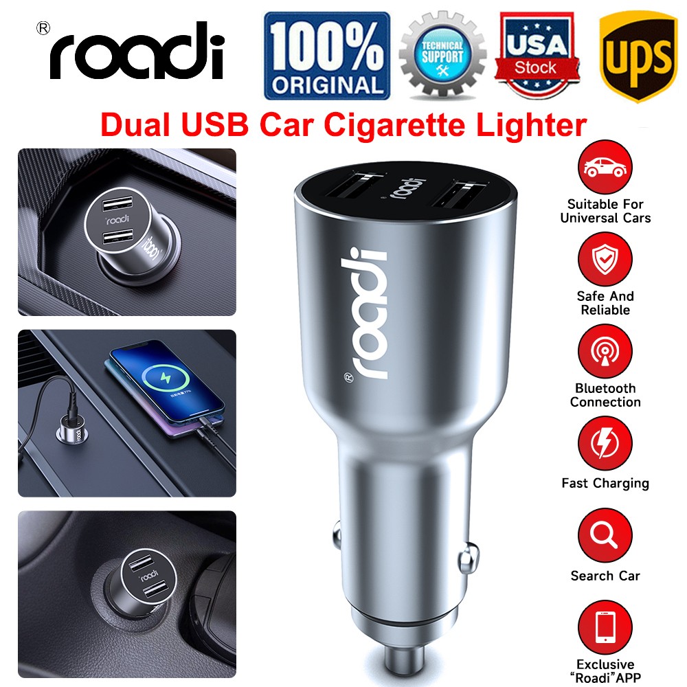 Dual USB Car Cigarette Lighter Socket Splitter Charger Power Adapter IC1-AA