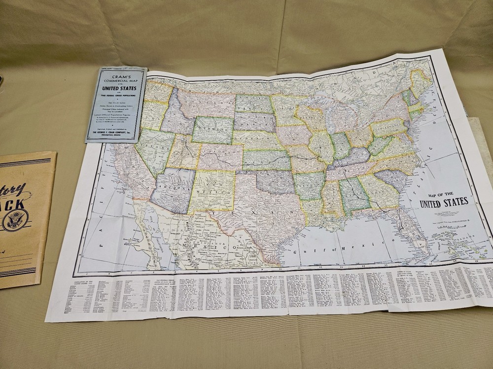 Literature & Maps from WWII footlocker