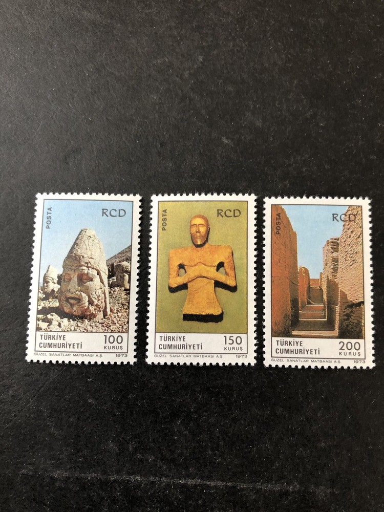Turkey Stamp Set Scott # 1941-1943 Never Hinged Unused