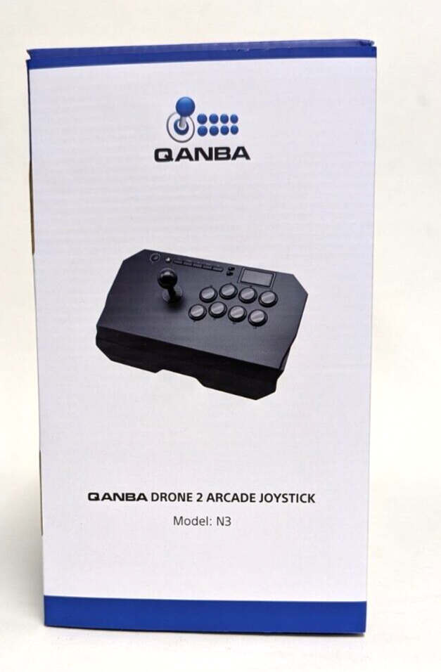 QANBA Drone 2 Arcade Joystick For PS5, PS4 Wired USB cord length 7.5ft Black