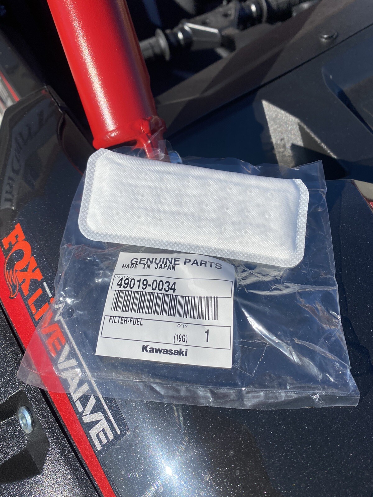 2020-2023 Genuine Kawasaki Teryx KRX 1000 Fuel Filter Assembly 49019-0034 OEM