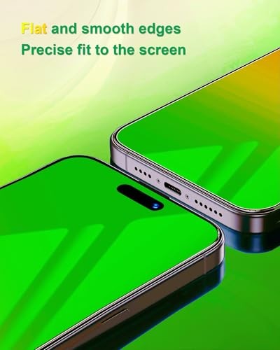 Privacy Screen Protector for iPhone Gradient Green for iPhone 13/13 Pro/14/16E