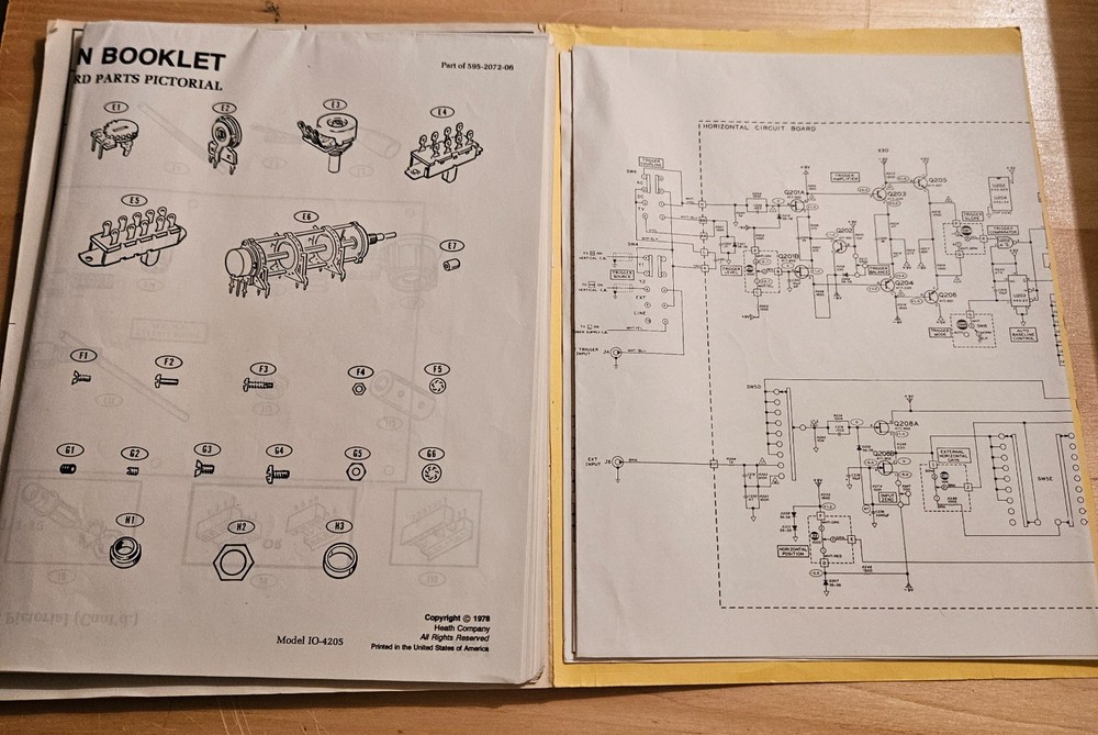 Heathkit IO-4205 Dual Trace Oscilloscope – Tested Working, Both Channels, Bright