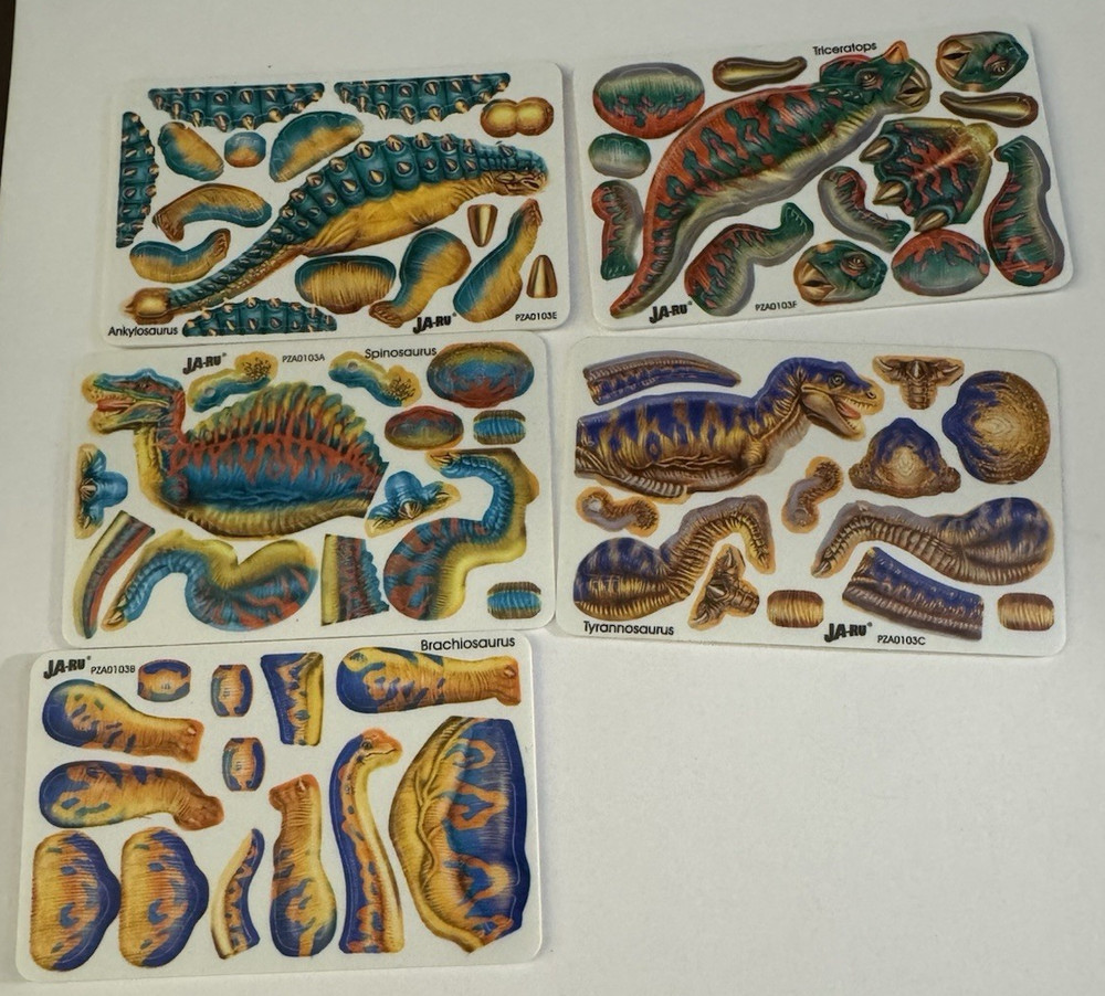 Ja-Ru 3D Puzzle Card Models five cards only
