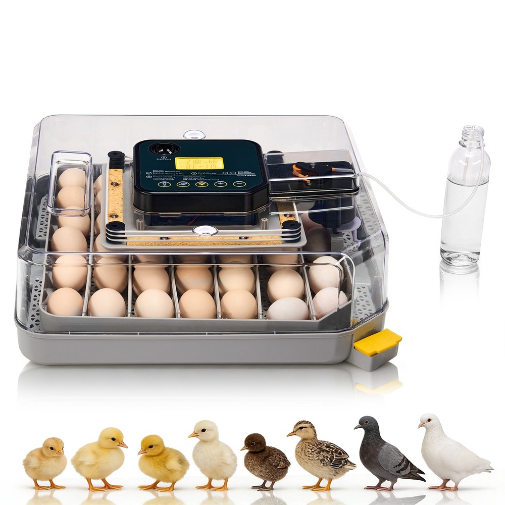 Digital Incubator for Hatching 48 Eggs, Egg Incubator with Automatic Egg Turning