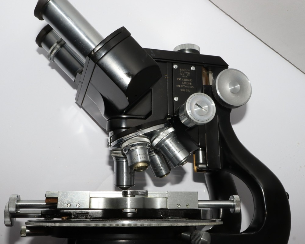 Antique Bausch & Lomb DDE Research Microscope