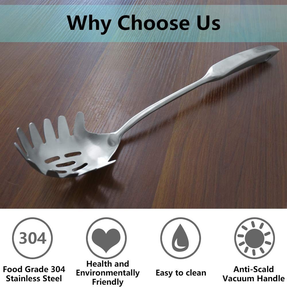 Spaghetti Server, [Rustproof, Integral Forming, Durable] Newness 304 Stainles...