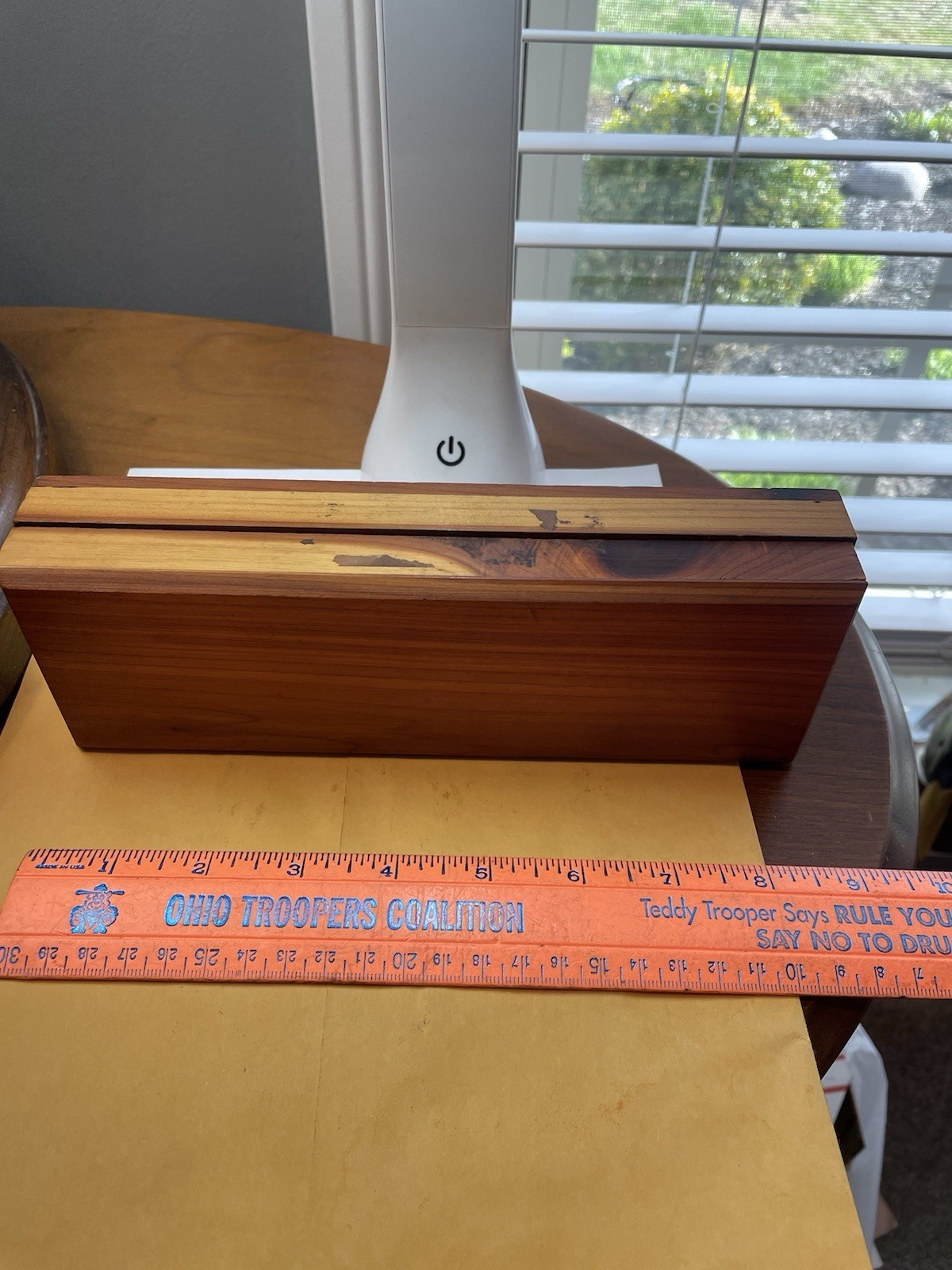 Vintage Norton 1B8 India Dual Side Sharpening Stone 9x3x2 Rosewood Box Near Mint