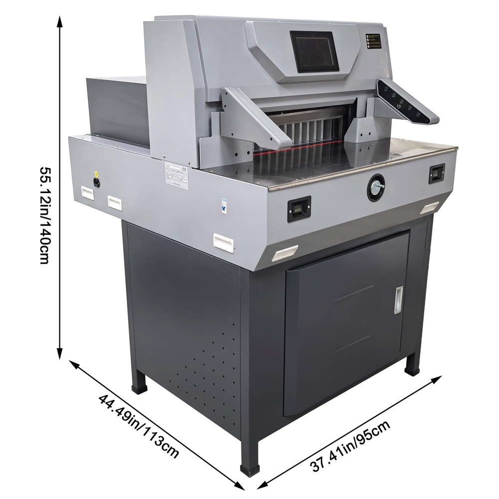 520V8 Electric Program Control Paper Cutter Machine, 20.47''/520MM Cutting Width