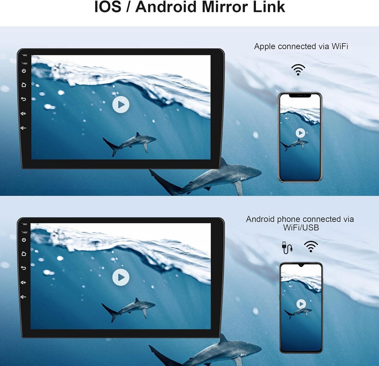 For 2014-2022 Jeep Grand Cherokee Android 13.0 Carplay Car Stereo Radio GPS Navi