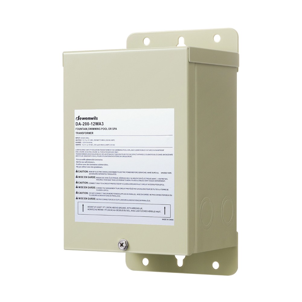 DEWENWILS 200W Pool Light Transformer for Swimming Lighting Durable & Safe