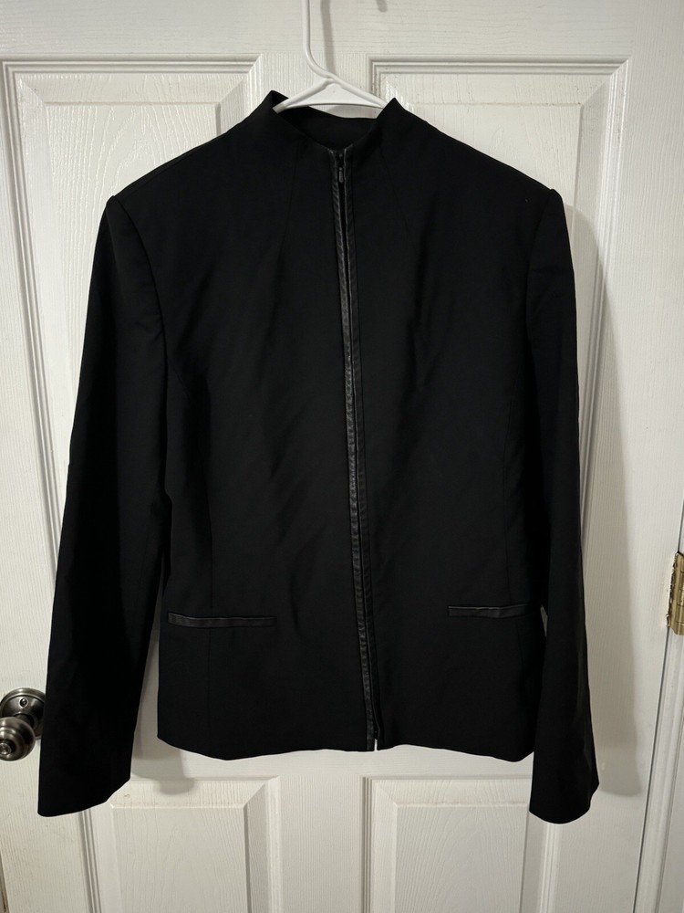 Starter Jacket Mens L Blue Athletic Track Full Zip Warm Up Jogging Run