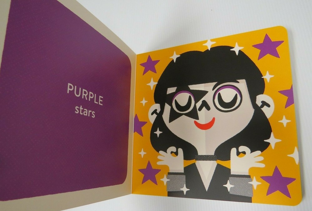 KISS BABY ROCKER EDUCATIONAL BOOK ABOUT COLORS - @@ GREAT GIFT! @@ NEW