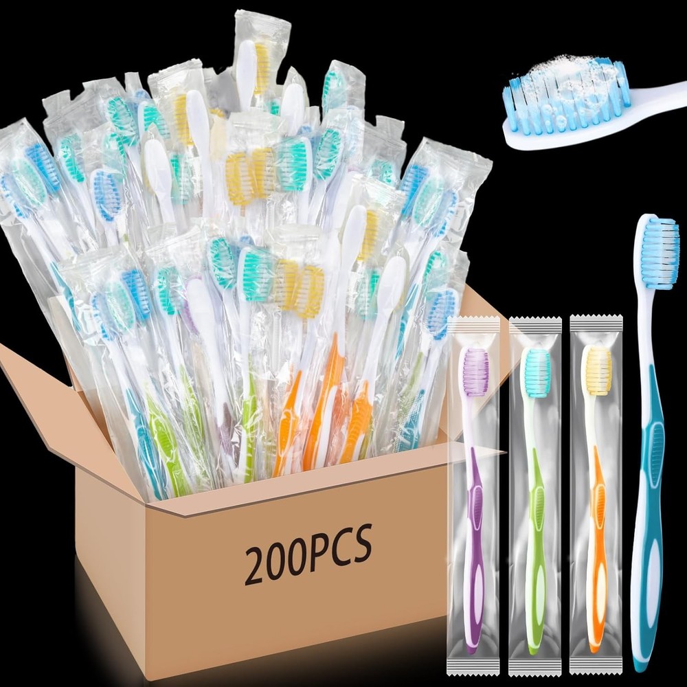 Maxche Colorful Prepasted Disposable Toothbrushes Bulk Indivily