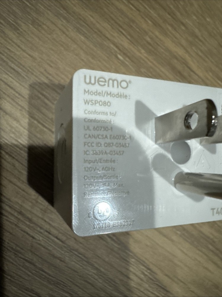 Wemo WSP080 Smart Plug - PyWemo