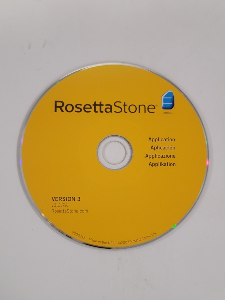 ROSETTA STONE French Level 1 CD Language CD + Application CD - Discs Only