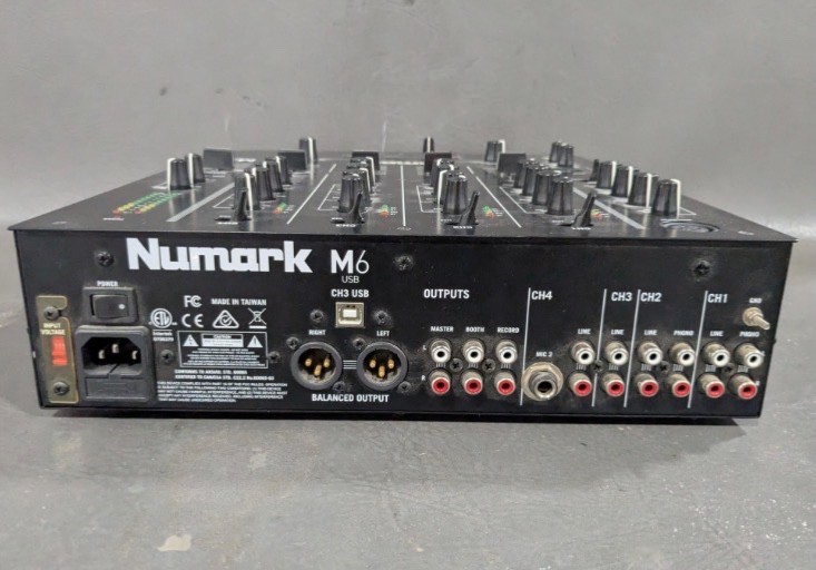 Numark M6USB 4-Channel DJ Mixer - Black