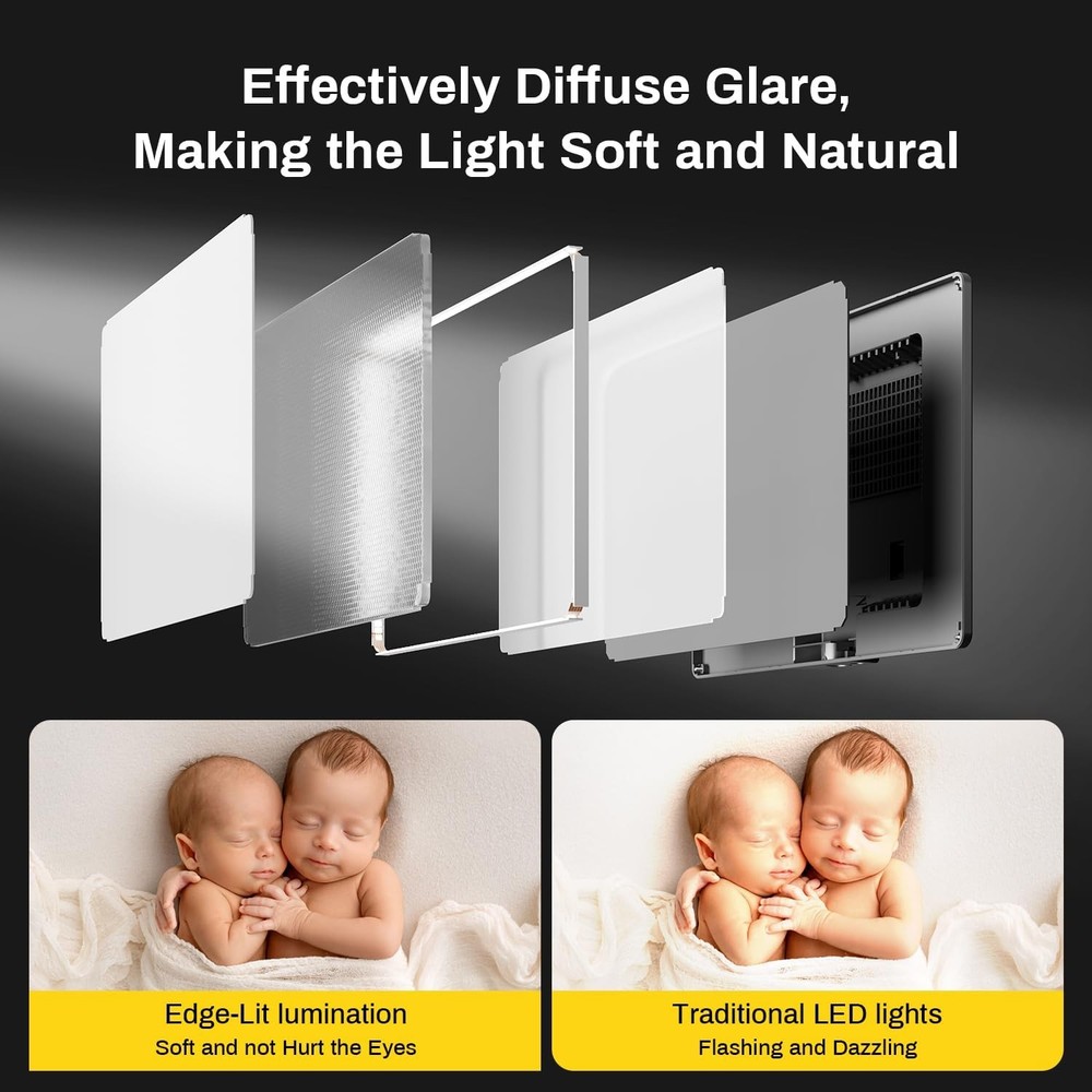 Adjustable LED Video Light Panel 2500K-6500K USB Powered for Conference Use