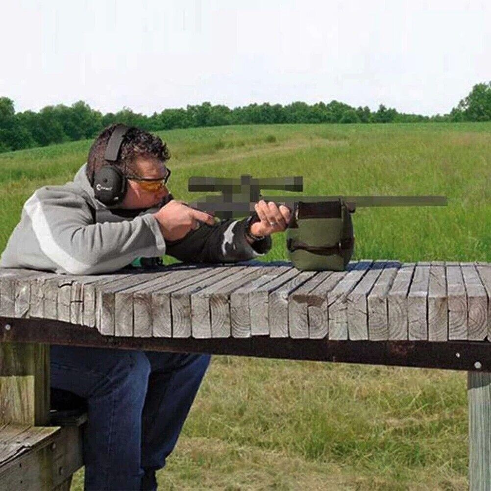 Shooting Range Sand Bag Tactical Rifle Gun Target Hunting Rear Sandbag Bench Set