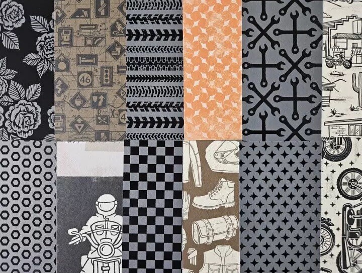 READY TO RIDE Specialty Designer Series Paper DSP Stampin Up 12 X 12 Full 160752