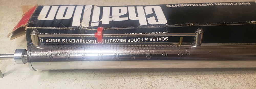 New! Chatillon 719-40MP 40Lb Spring Scale w/Max Reading