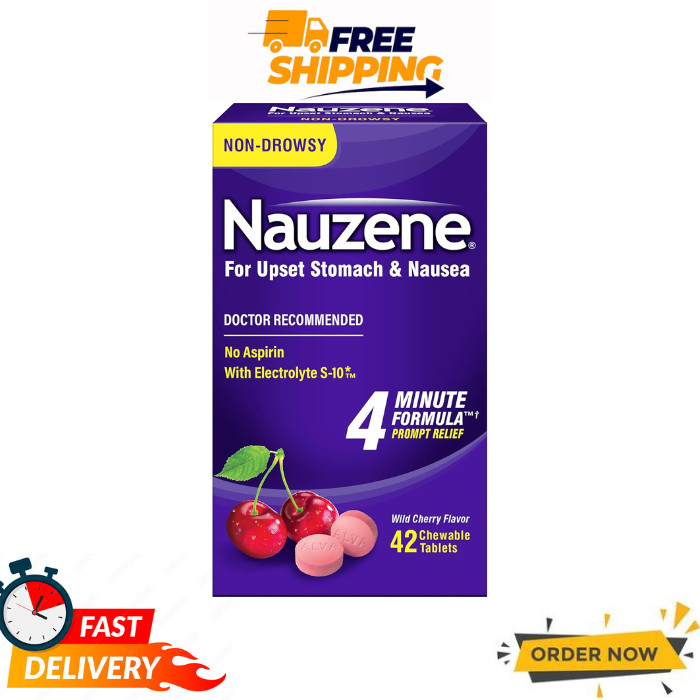 Nauzene Chewable Tablets 42 Count