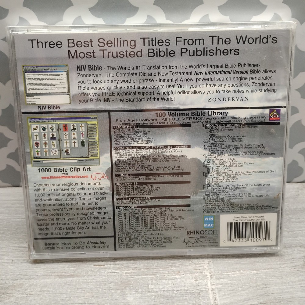 NIV Bible Library CD ROM with clipart - Year 2000