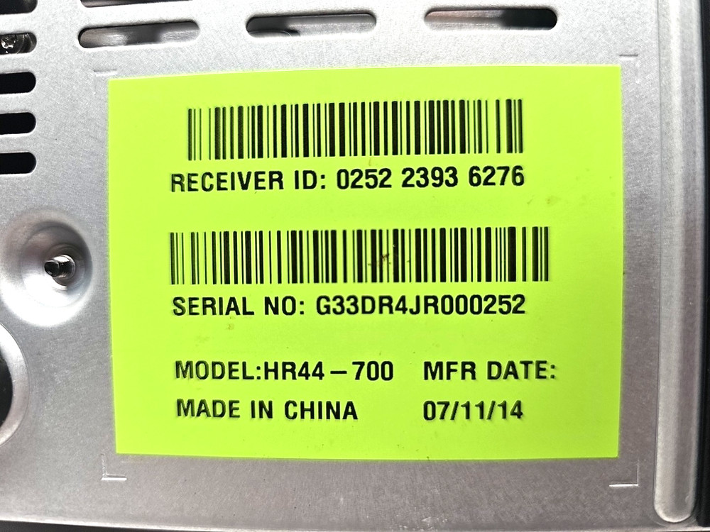 DirecTV HD Receiver - HR44-700 Without Accessories