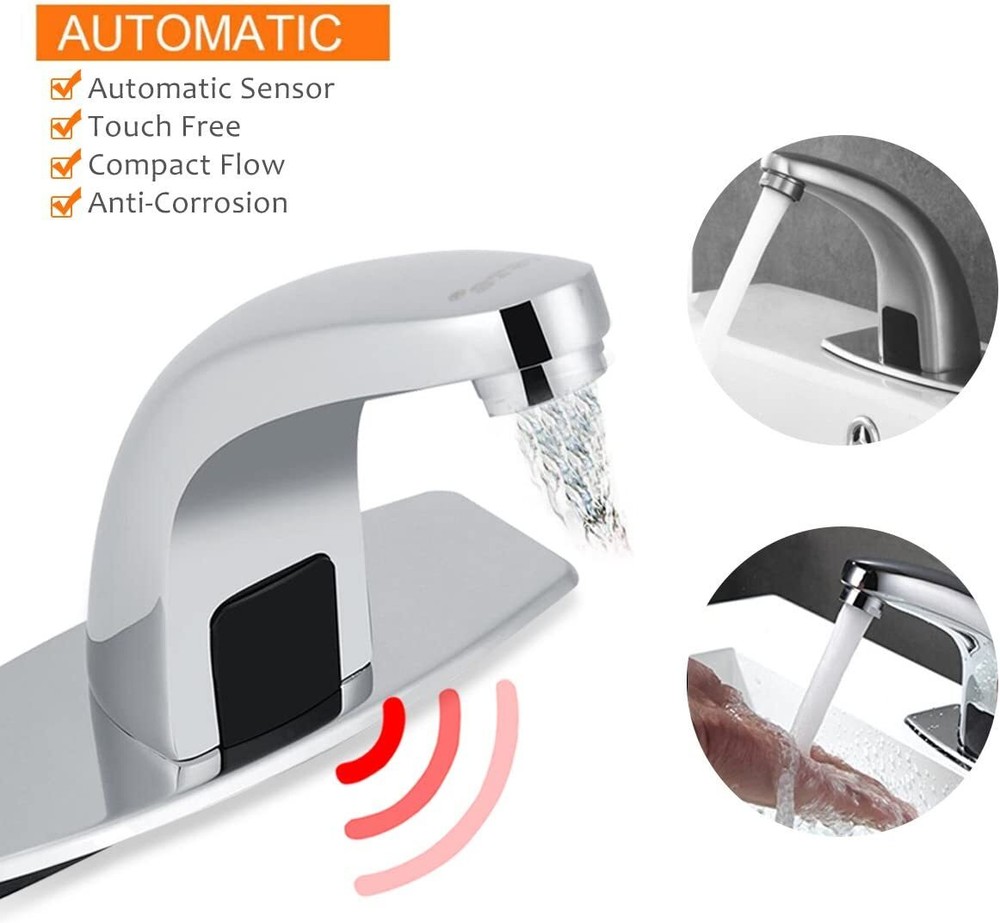 Smart Automatic Infrared Sensor Faucets Touchless Bathroom Basin Sink Faucet