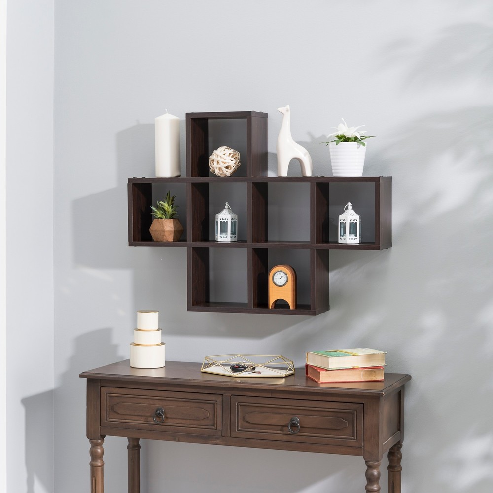 Danya B. Cubby Laminated Veneer Shelving Unit Storage