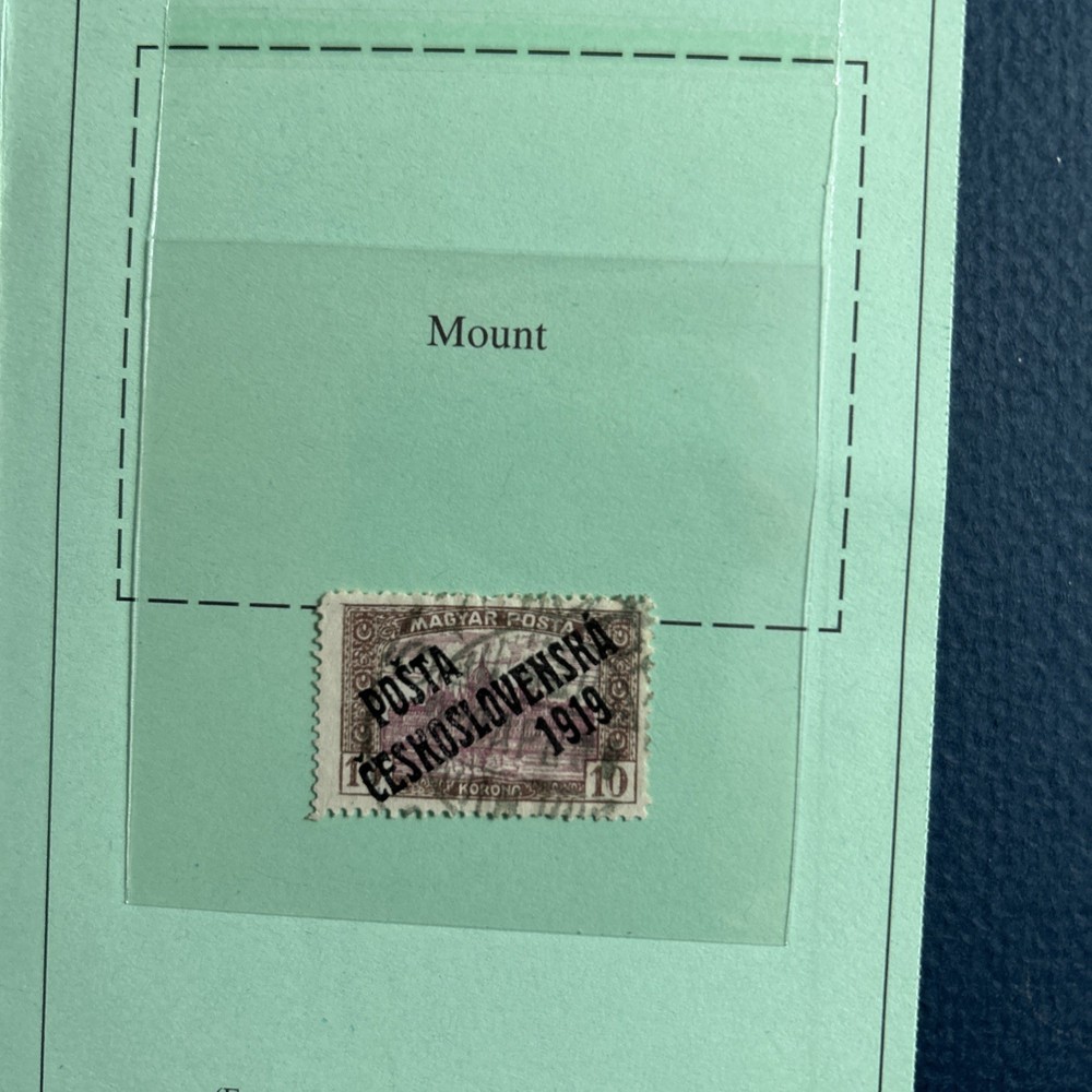 Czechoslovakia #B90 Type I Overprint  used with Certificate.