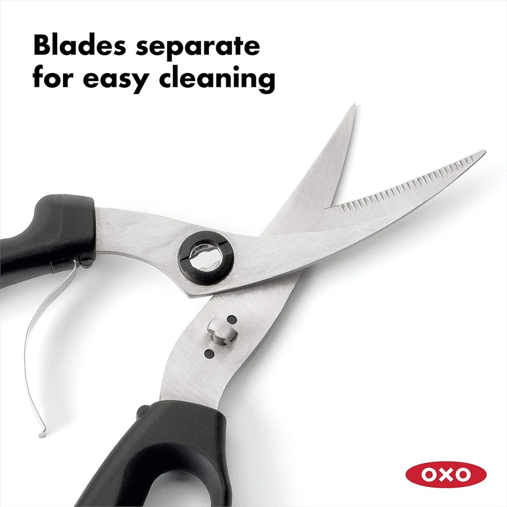 Spring-Loaded Poultry Shears, Heavy-Duty Kitchen Scissors for Cutting Chicken