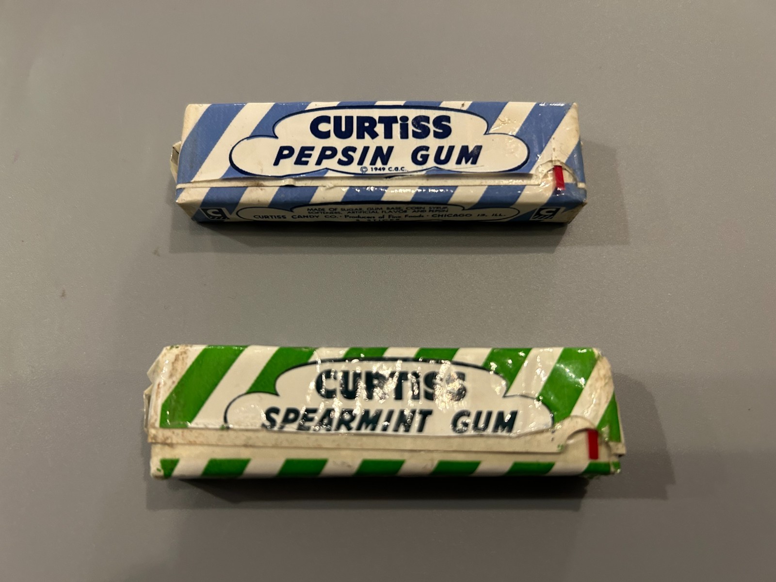 ORIGINAL RARE CURTISS PEPSIN & SPEARMING GUM PACKS UNUSED