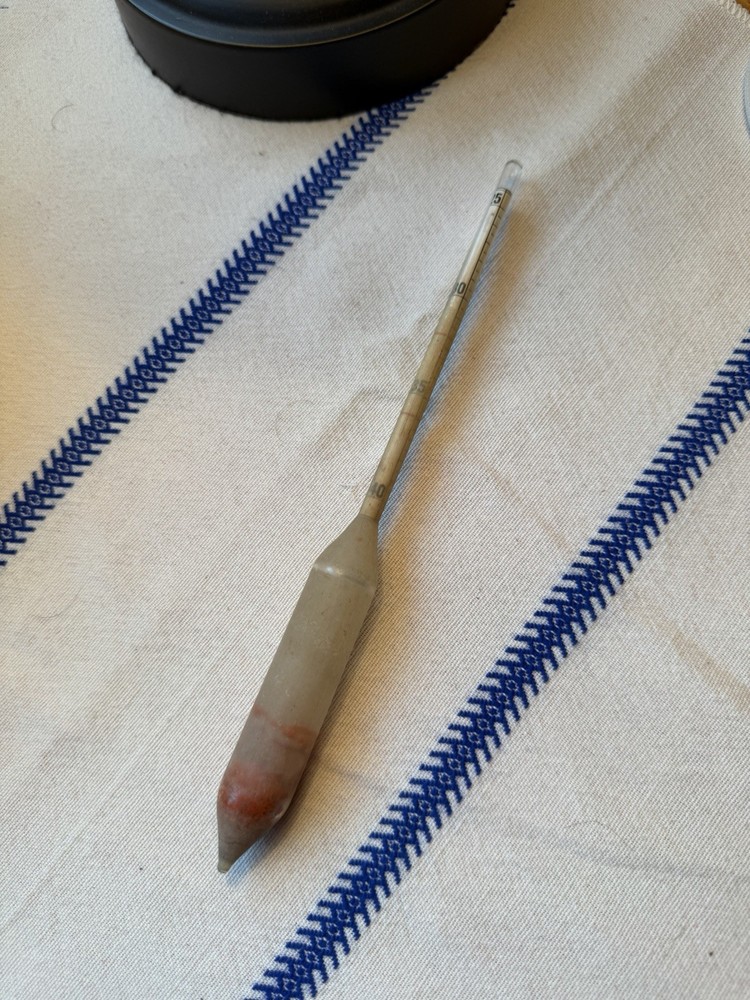 Vintage Glass Hydrometer with Original Box