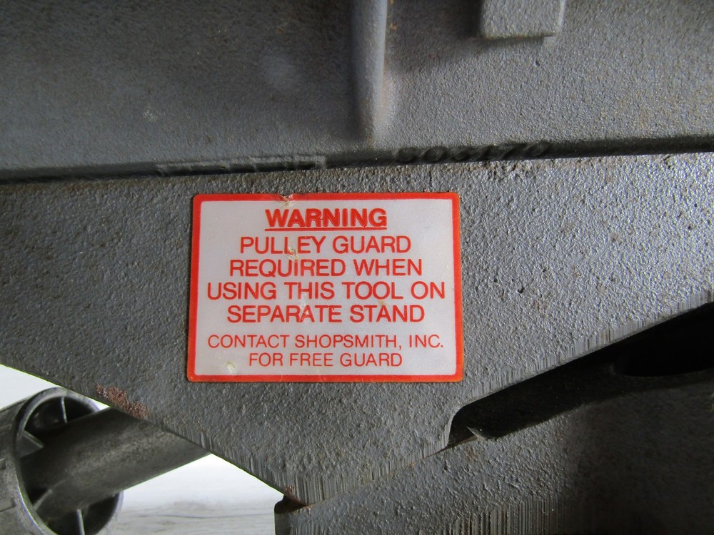 Shopsmith Mark V 4” Jointer Shop Smith Vintage
