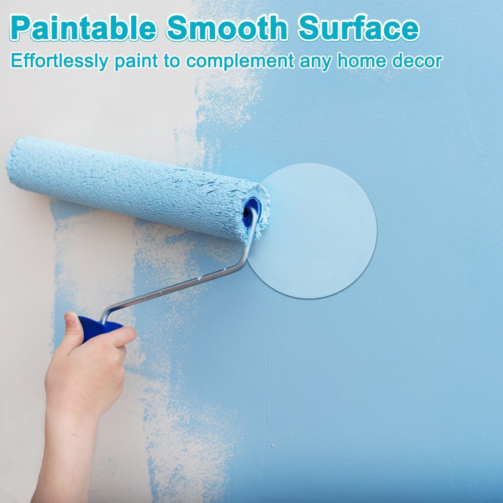 1-Pack Access Panel for Drywall, 6x6 Inch Round Plastic Removable [White]