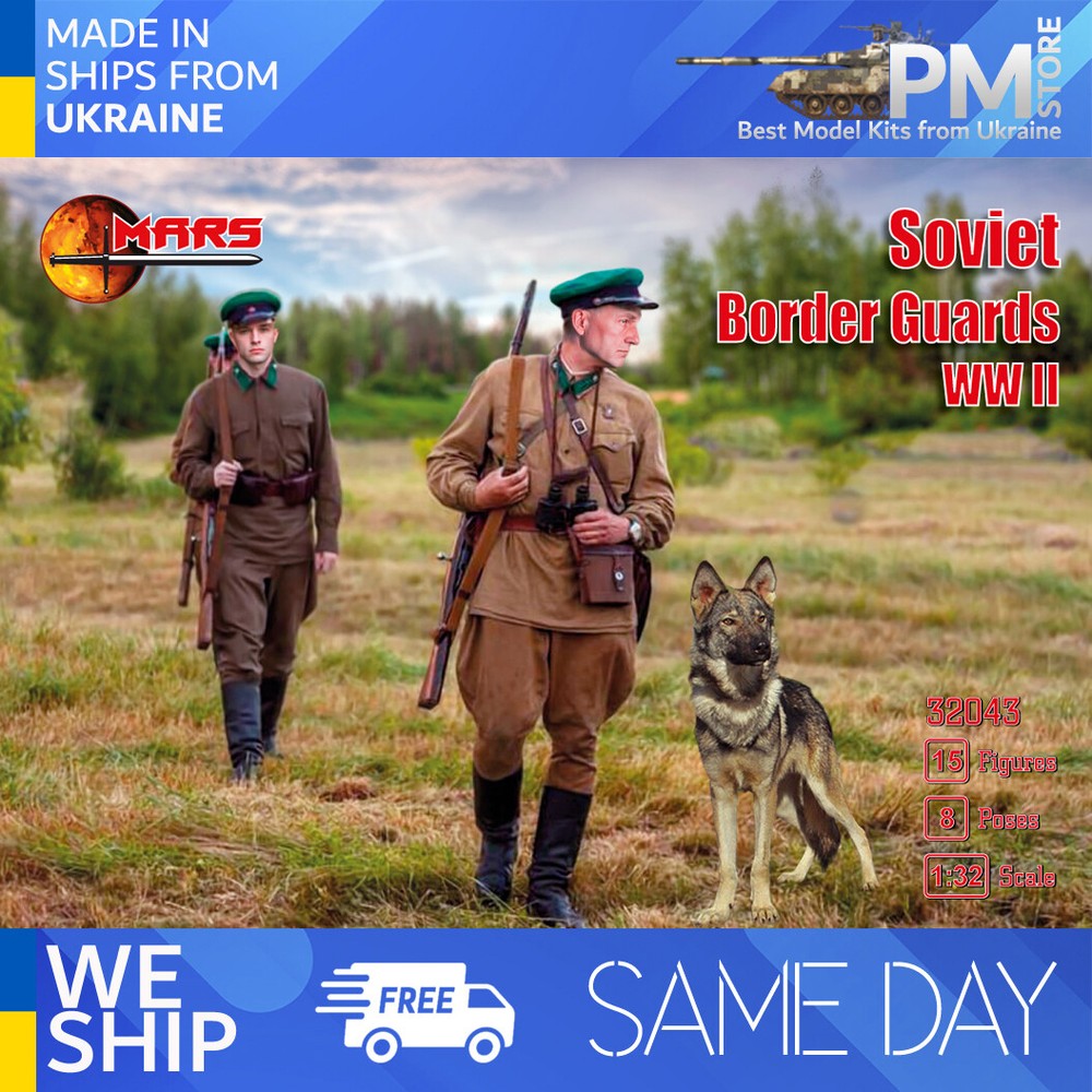 Mars Figures 32043 - 1/32 - Soviet Border Guards WW II 15 figures