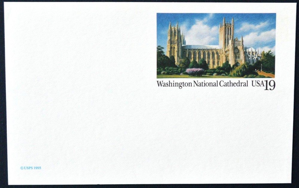 1993 US Sc. #UX166 postal card, 19 cent, mint, sharp corners, excellent shape