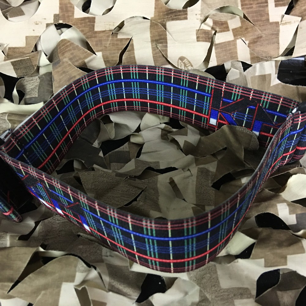 NEW KM Paintball Universal Mask Goggle Strap - Plaid Multiple