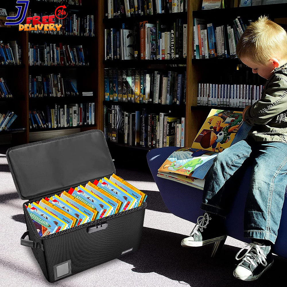Comic Book Storage Box Fireproof & Water-Resistant Comic Book Box with Lock NEW