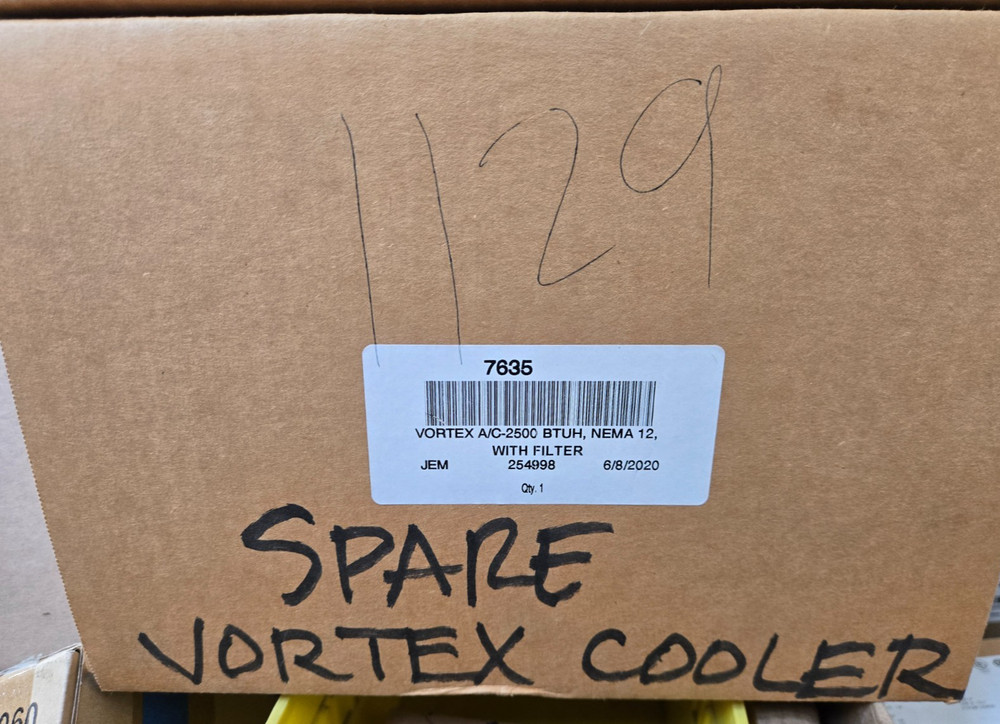 Vortec 7635 Vortex Enclosure Cooler, 2500 Btuh NEW