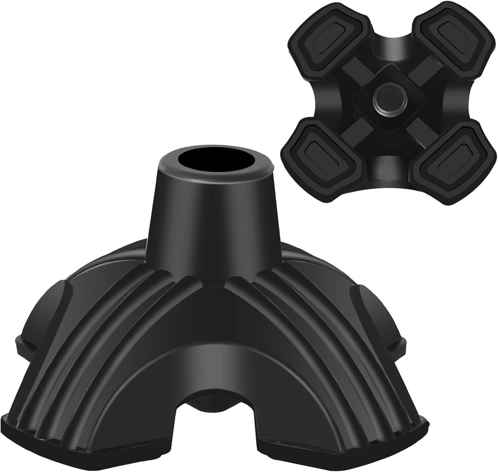 Cane Tip - Self Standing  3/4 inch Quad Rubber Replacement for Walking Canes ...