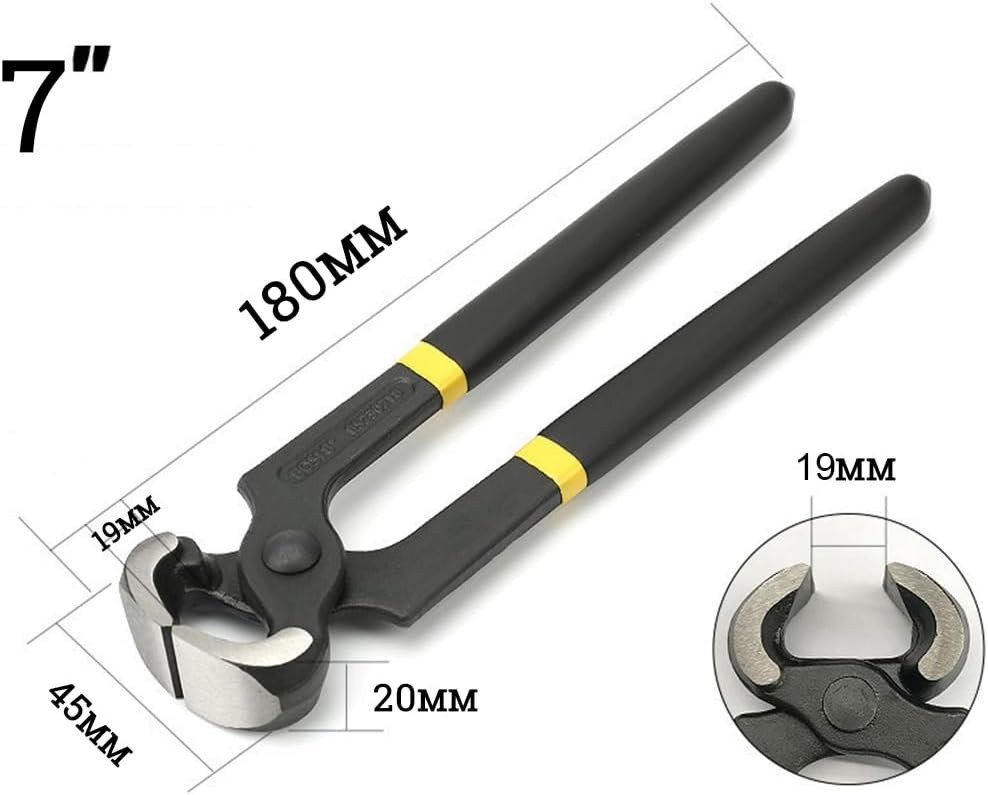Nail Puller, Staple Remover Claw,Carpenter Tools Pliers, Black