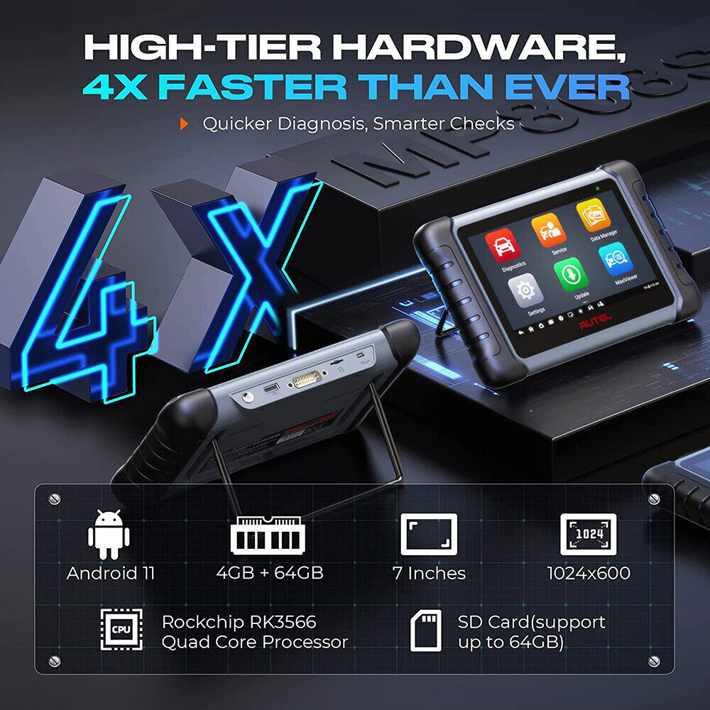 2023 Autel MaxiPRO MP808 S Car Diagnostic Tool OBD2 Bidirectional Scanner Coding