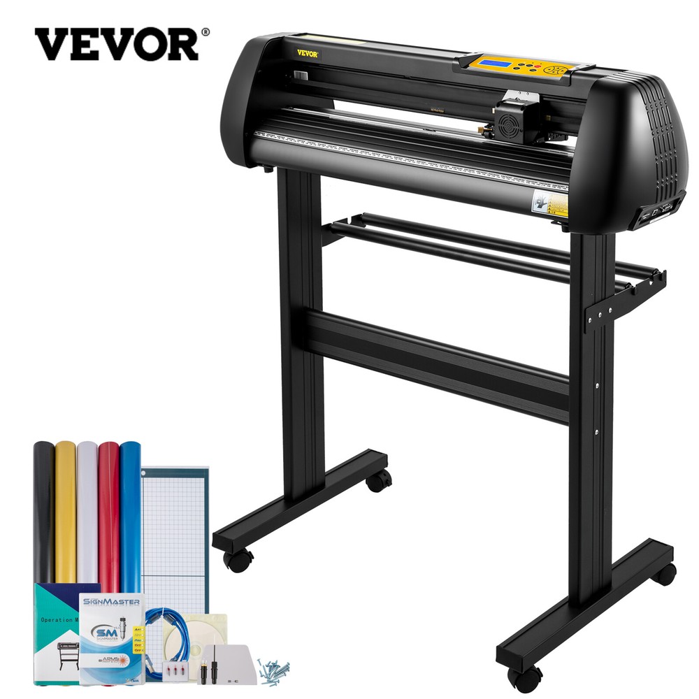 28" Vinyl Cutter Machine Cutting Plotter Bundle SignMaster Floor Stand