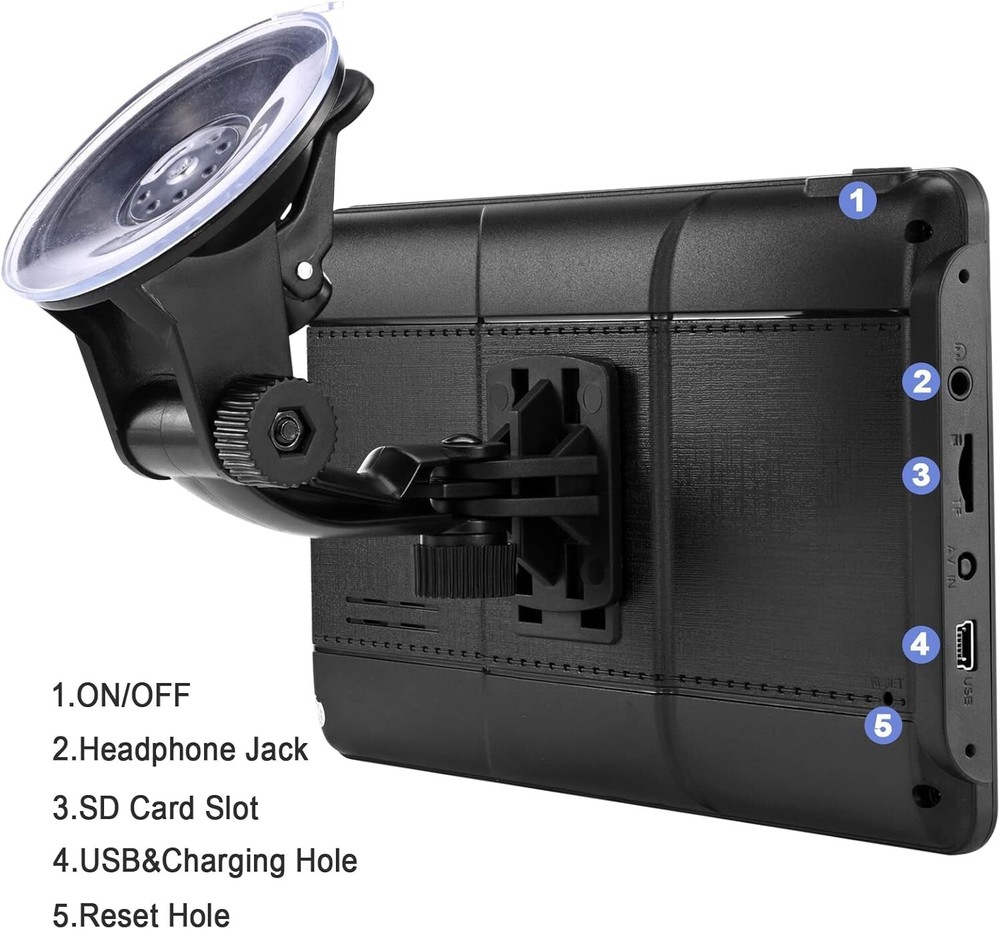 North America GPS Navigation with 2024 Maps & Multi-Language Voice Support
